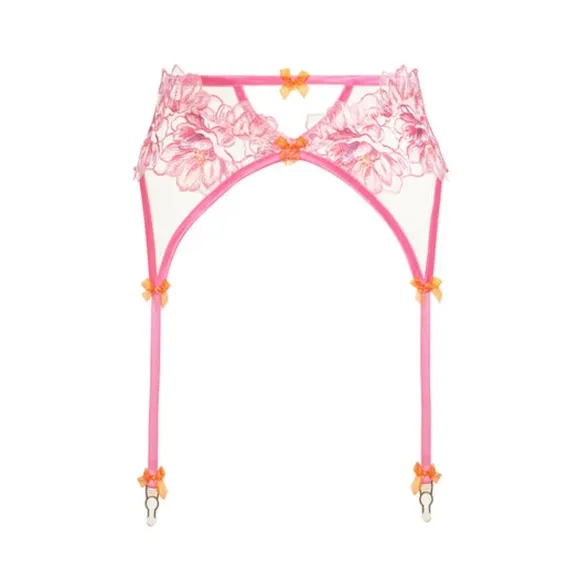 🌺 For Love and Lemons Hibiscus Embroidery Garter Belt 🌺