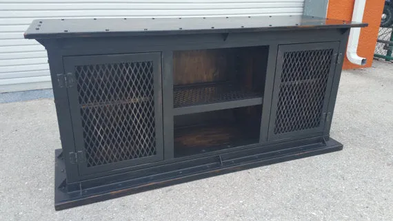 #052 - Industrial Media Console Cabinet "Ashmore"