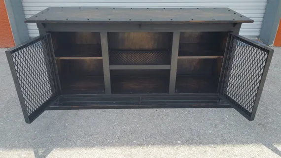 #052 - Industrial Media Console Cabinet "Ashmore"