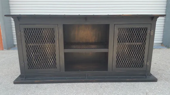 #052 - Industrial Media Console Cabinet "Ashmore"