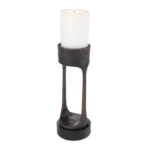 114141 - Candle Holder Bologna L bronze highlight