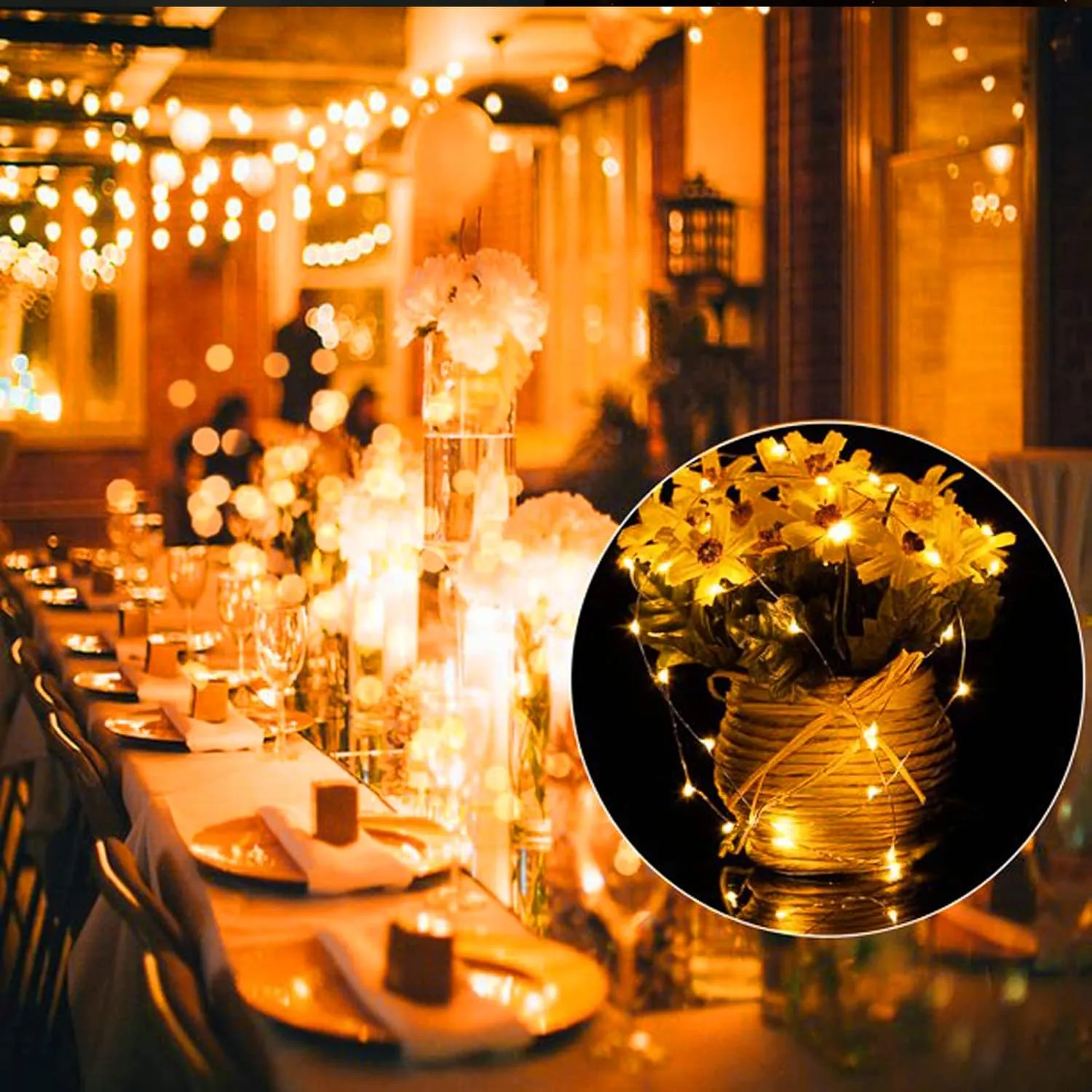 12 Pack Battery Operated Fairy String Lights 7 Feet 20 Led Waterproof DIY Party Wedding Patio Christmas