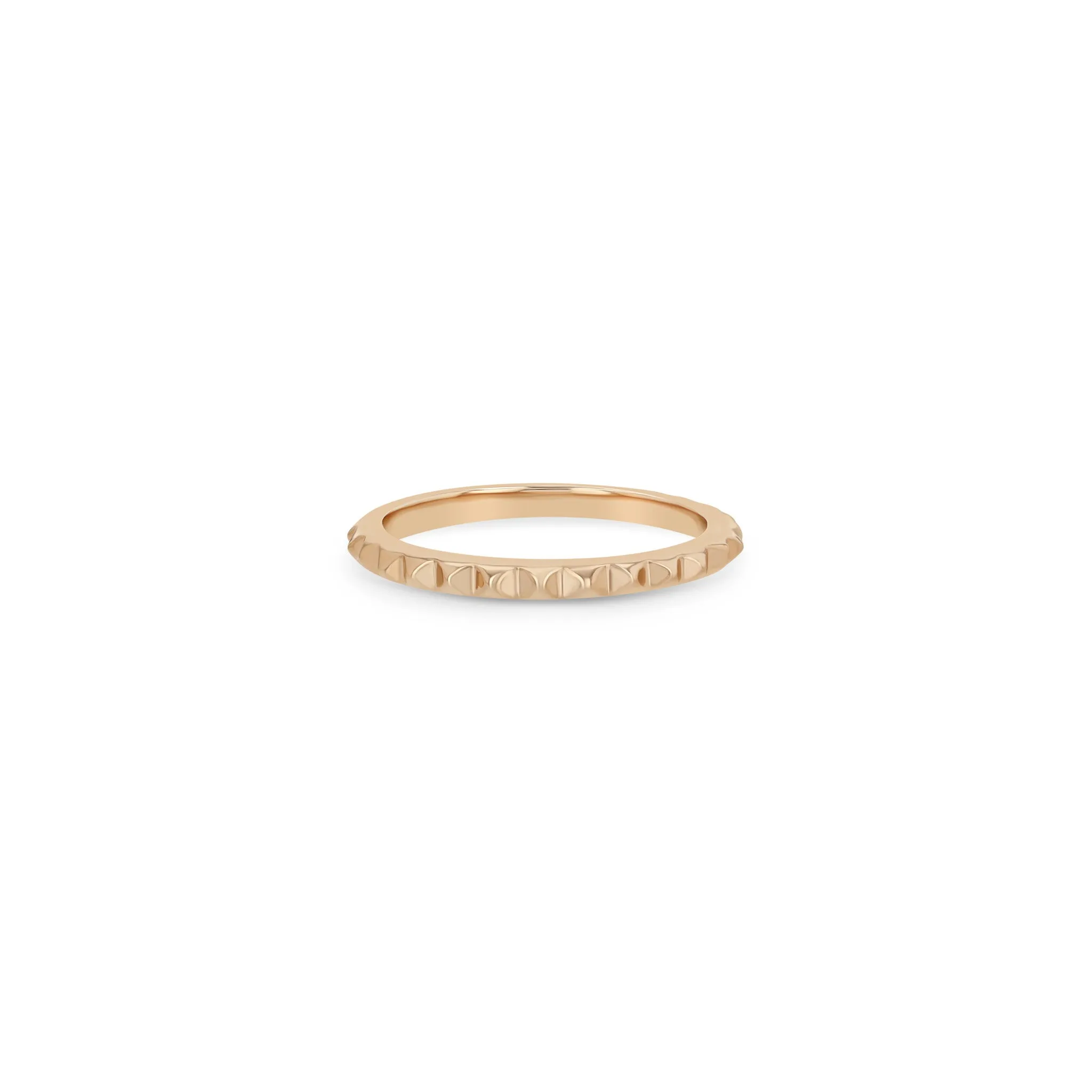 14k Gold Spike Eternity Ring
