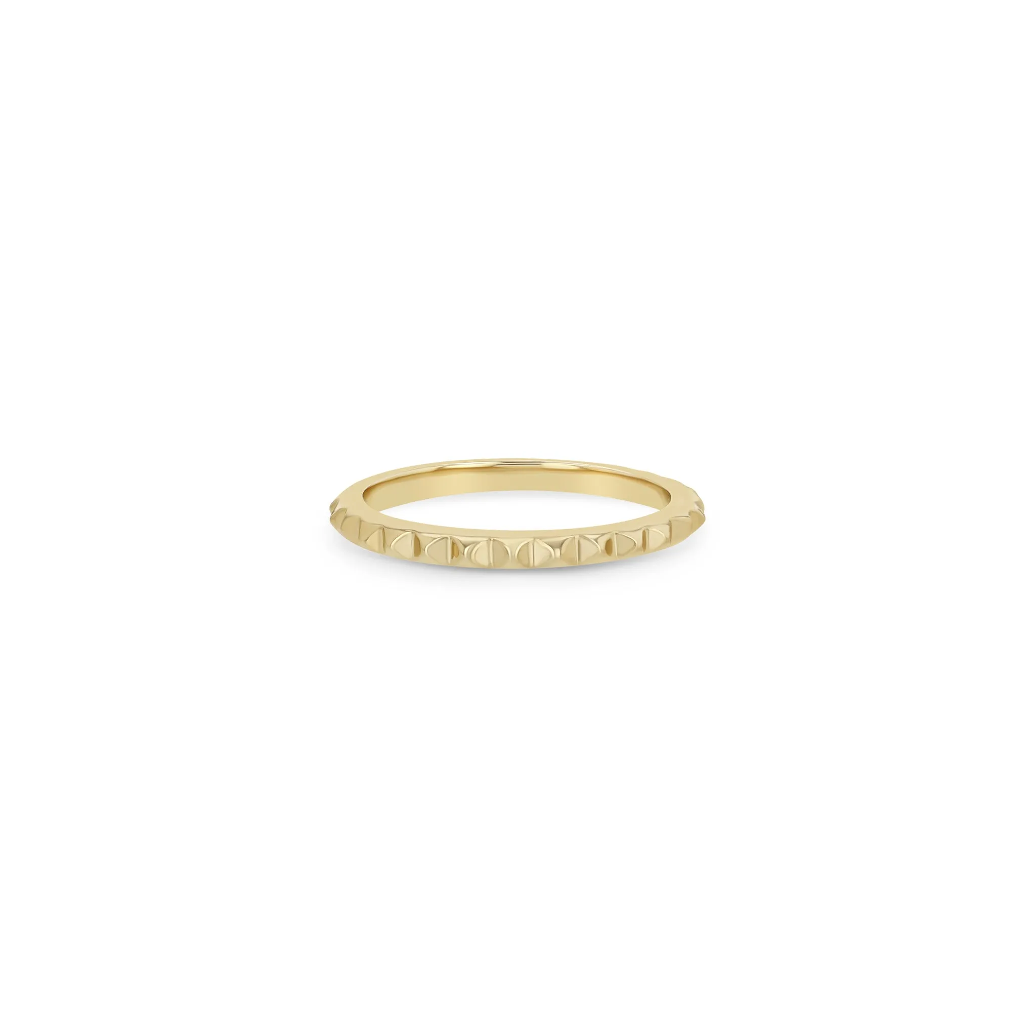 14k Gold Spike Eternity Ring