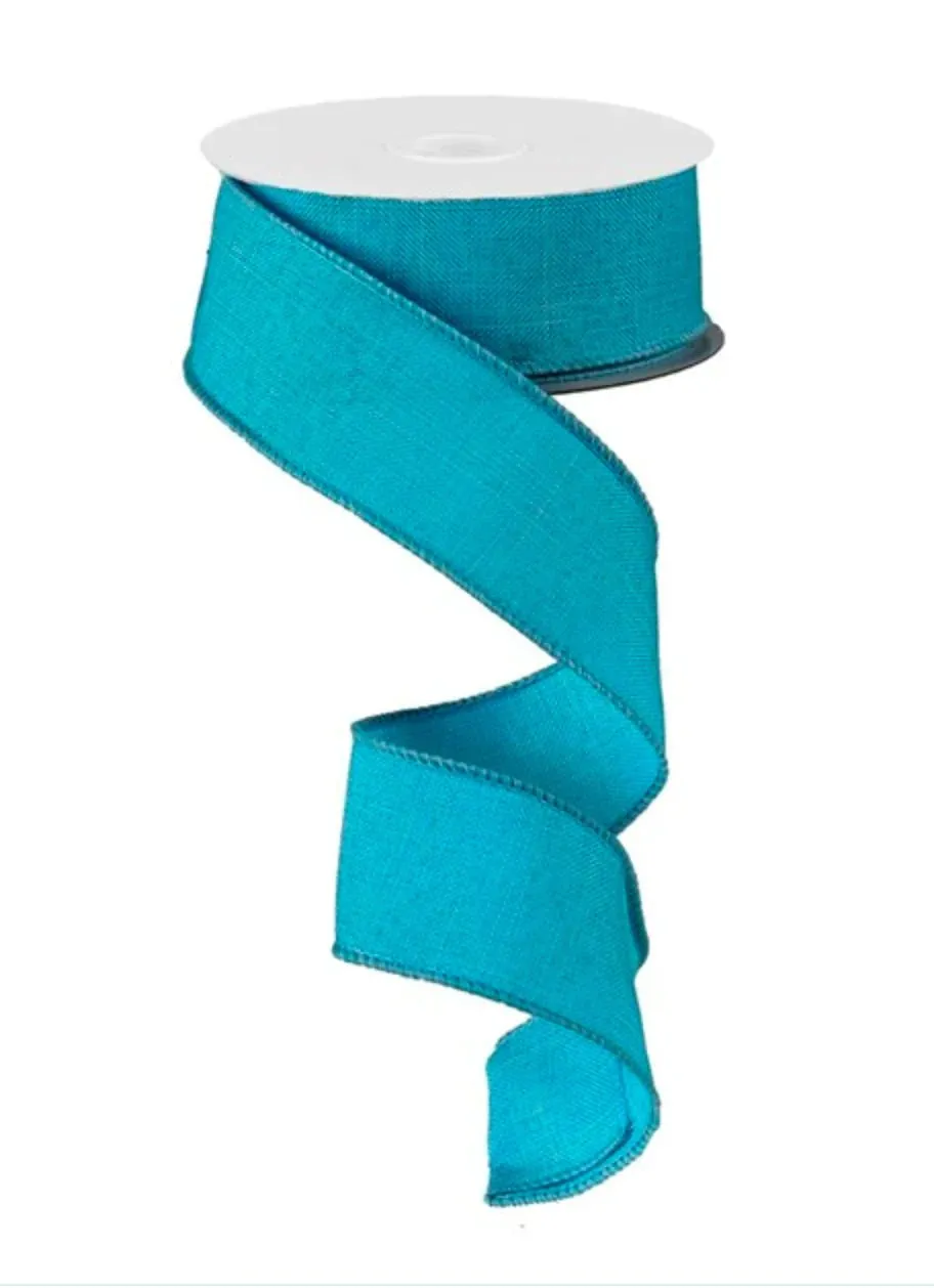 1.5" Royal Burlap: Turquoise (10 Yards) RG1278A2