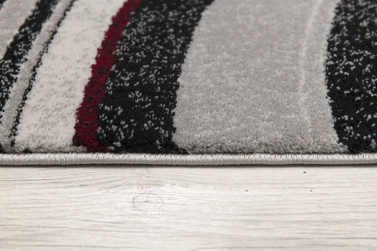 2’ x 13’ Gray Modern Geometric Runner Rug