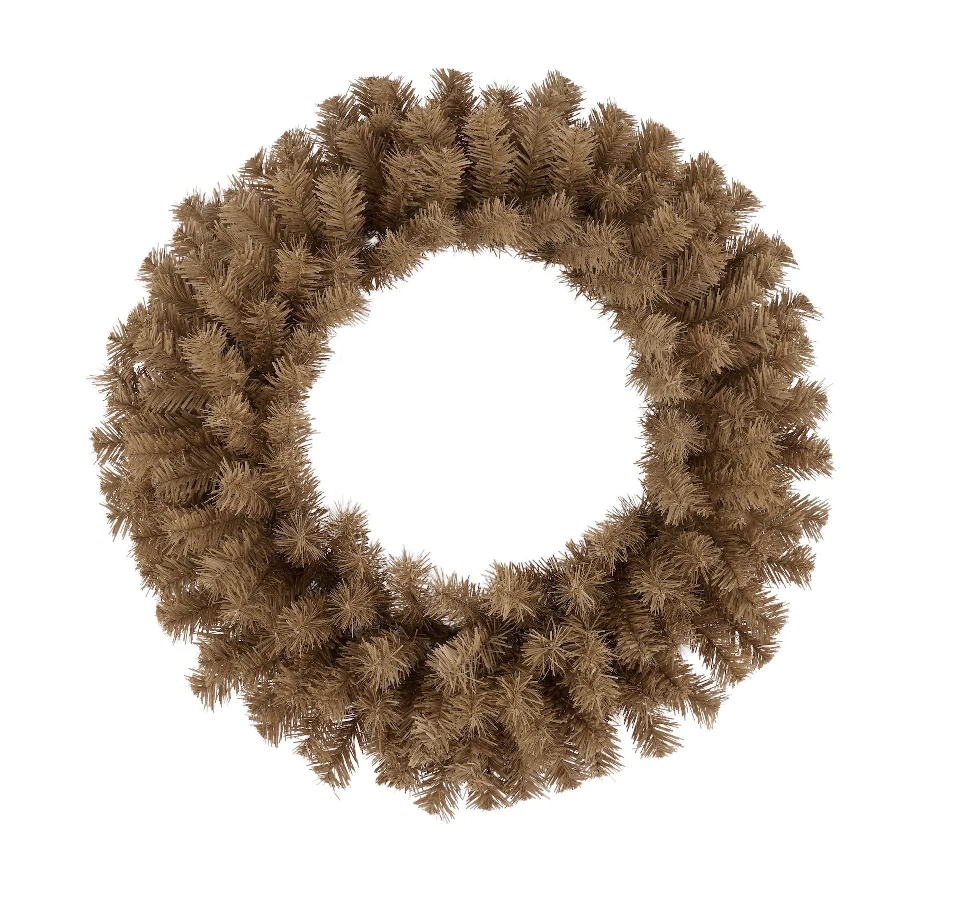 24" Diameter Pine Wreath: Burlap - XX9623W4