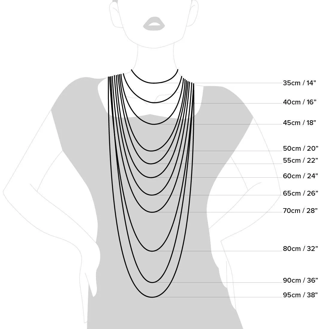 45cm Sterling Silver Cubic Zirconia Open Square Necklace
