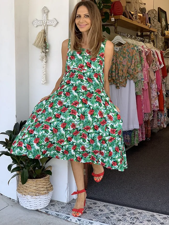 Aloha Palm Dress