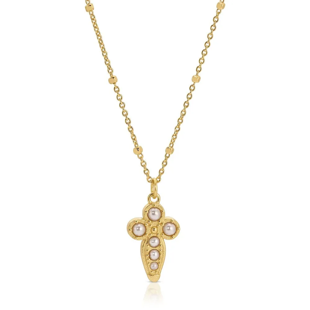 Baby Athena Necklace in Pearl