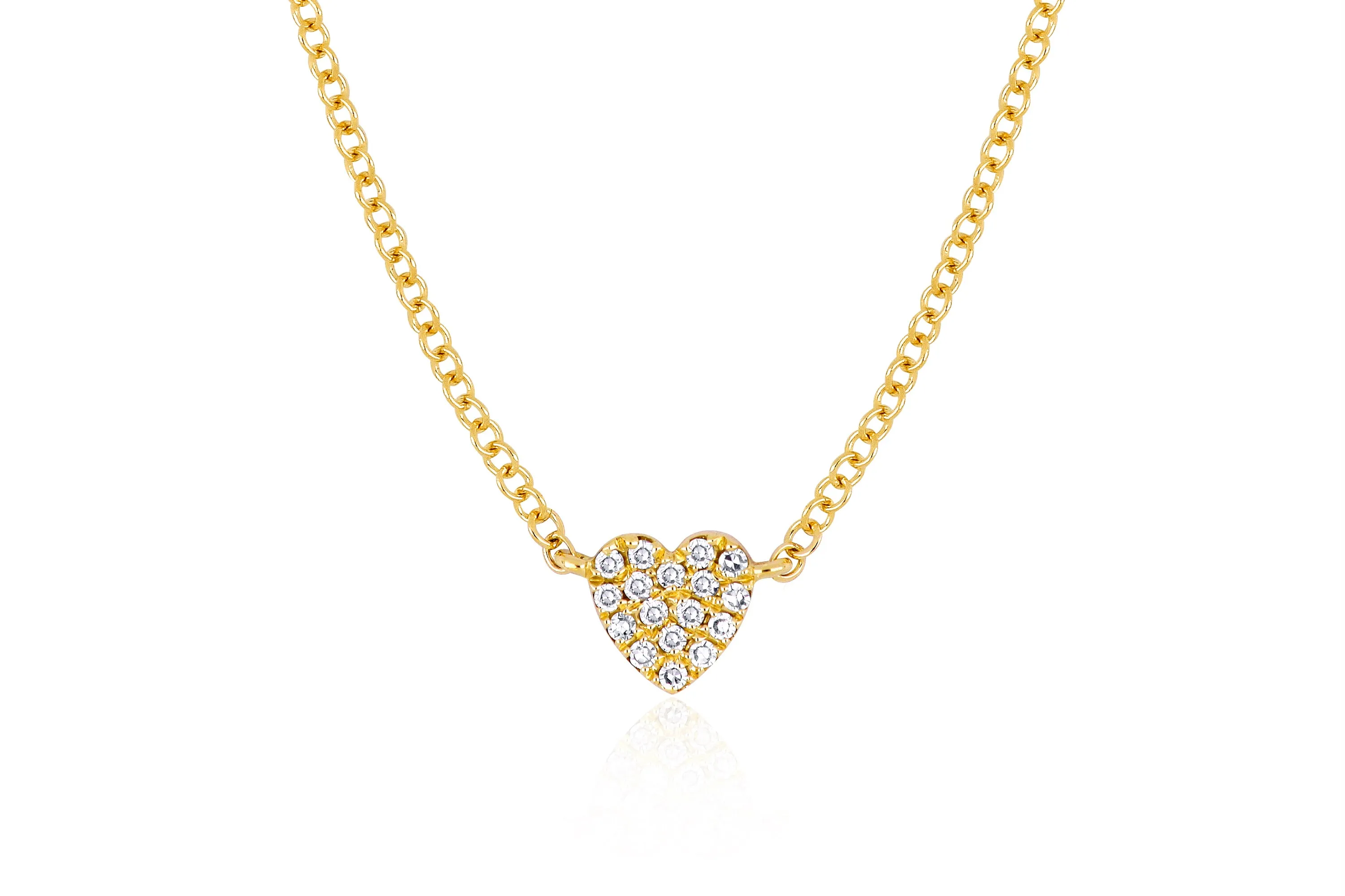 Baby Diamond Heart Necklace