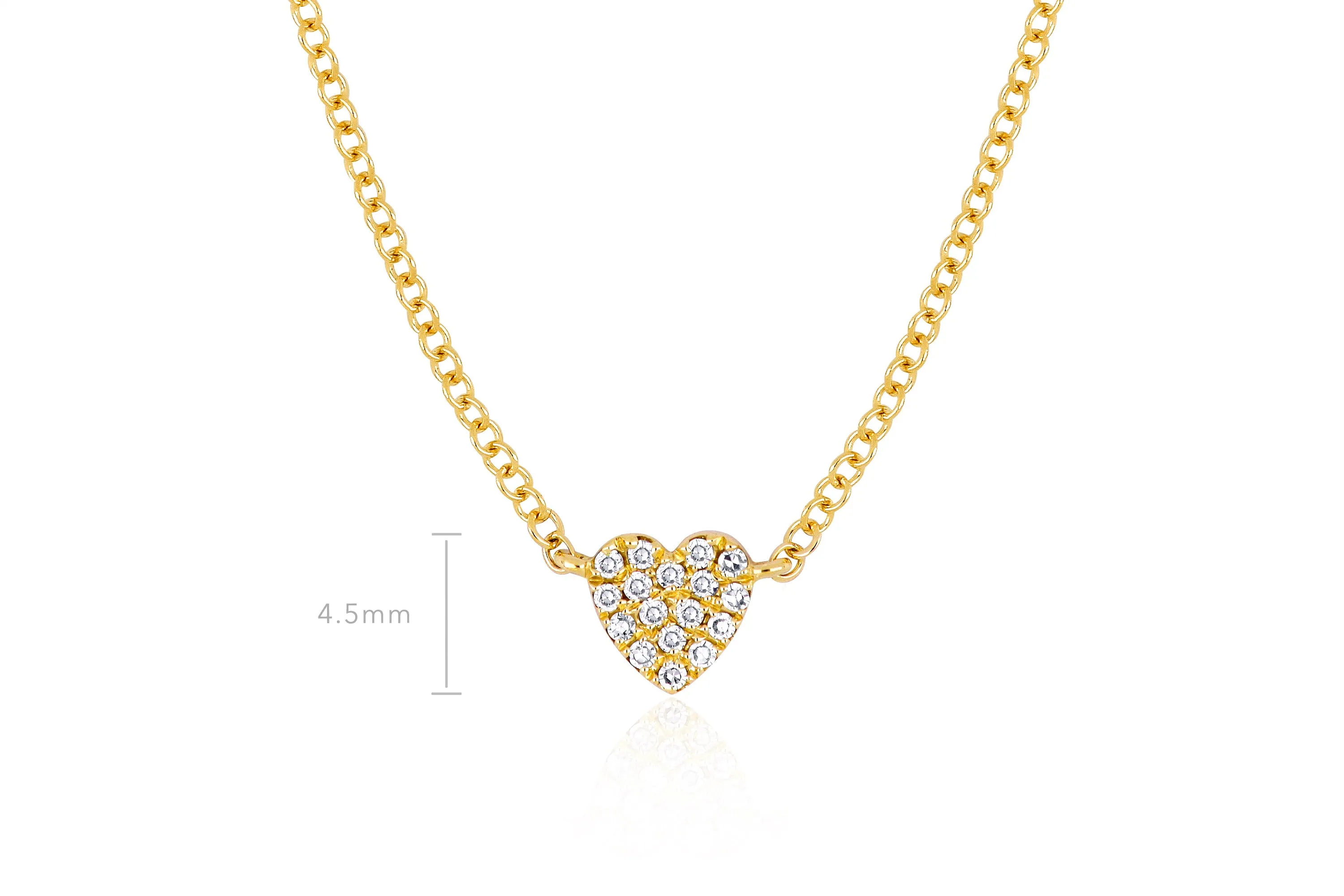 Baby Diamond Heart Necklace
