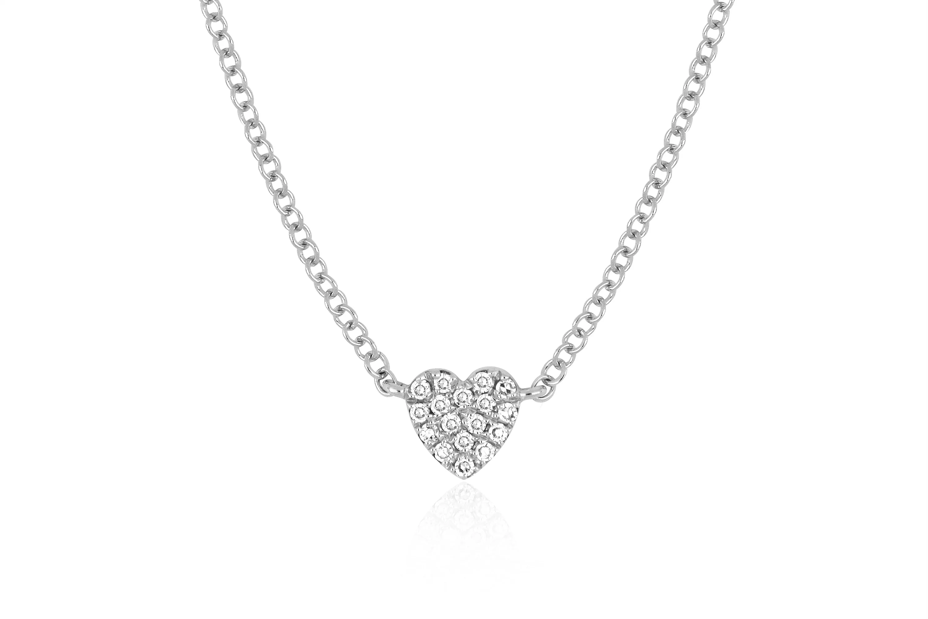 Baby Diamond Heart Necklace