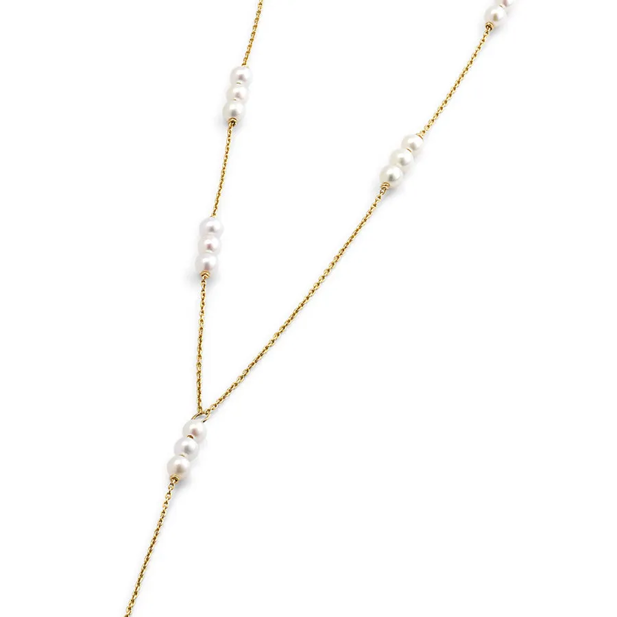 Baby Pearl Lariat Necklace