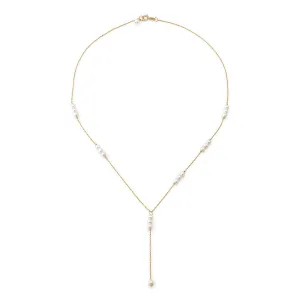 Baby Pearl Lariat Necklace