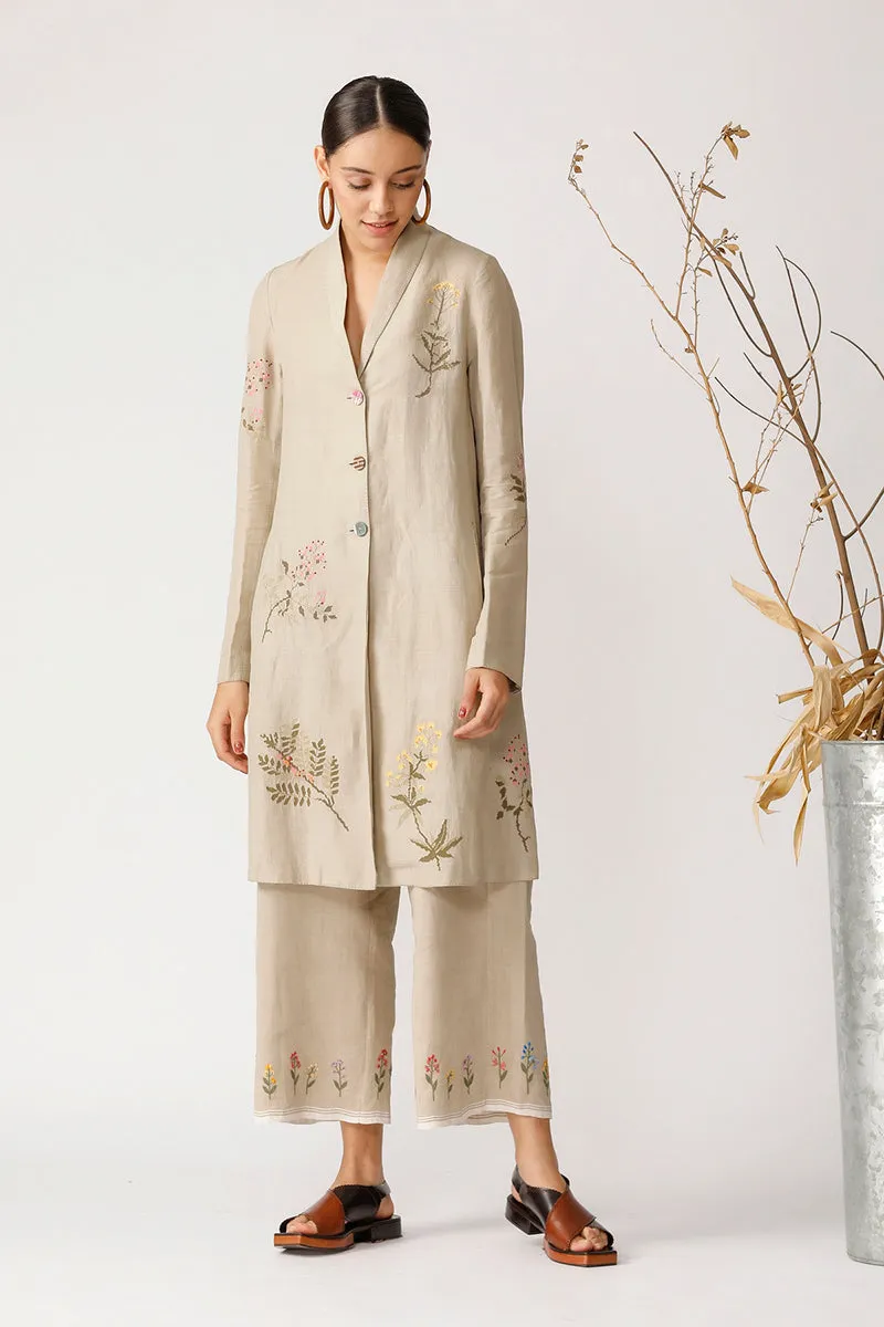 Beige Holly Embroidered Jacket