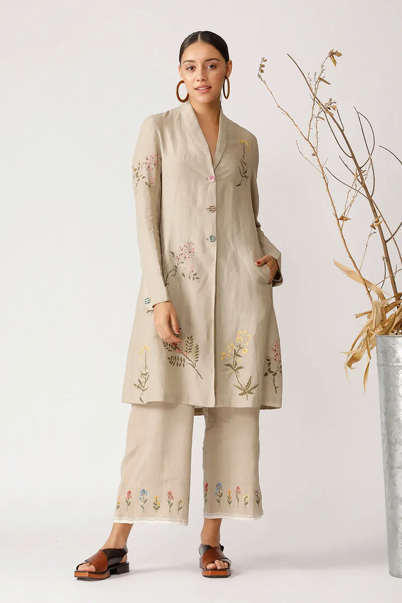 Beige Holly Embroidered Jacket