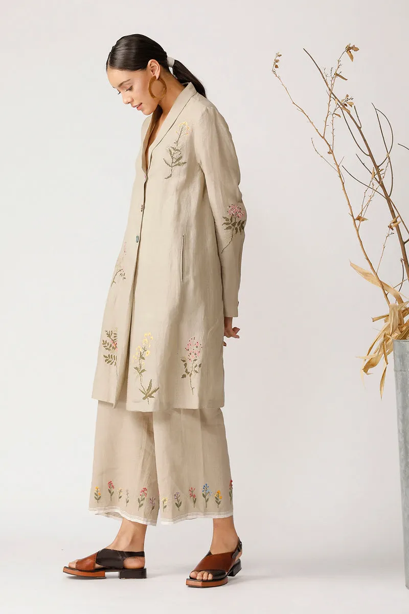 Beige Holly Embroidered Jacket