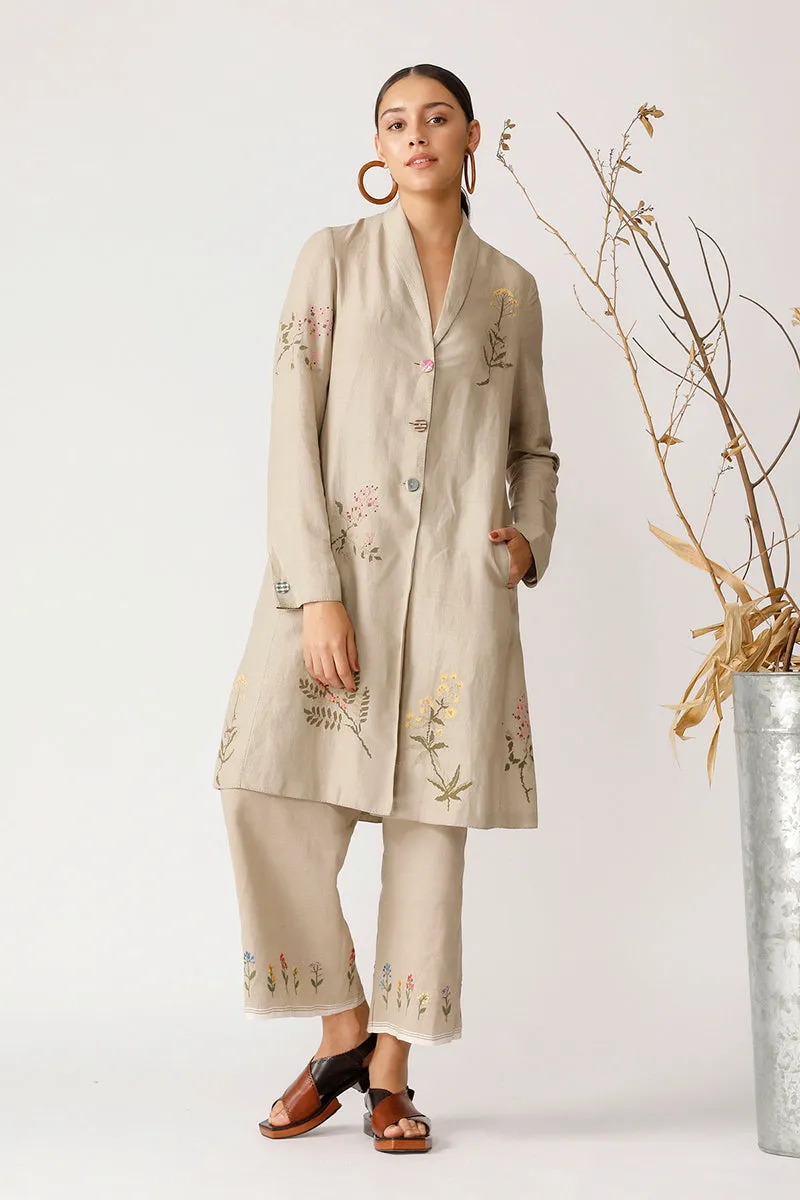 Beige Holly Embroidered Jacket