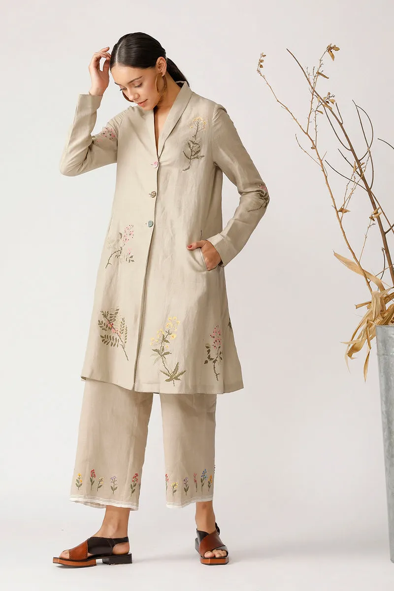 Beige Holly Embroidered Jacket