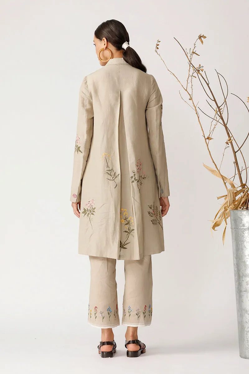 Beige Holly Embroidered Jacket