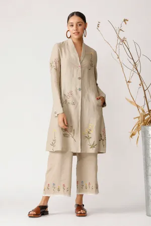 Beige Holly Embroidered Jacket