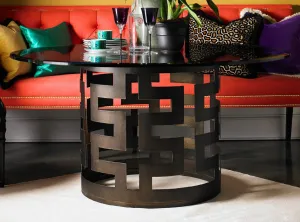 Belgrave Dining Table With Glass Top - Lillian August