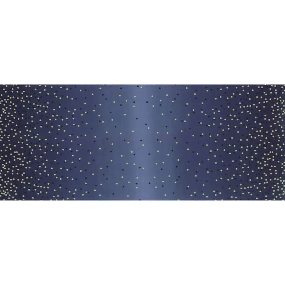 Best Ombre Confetti Metallic Indigo Fabric Yardage