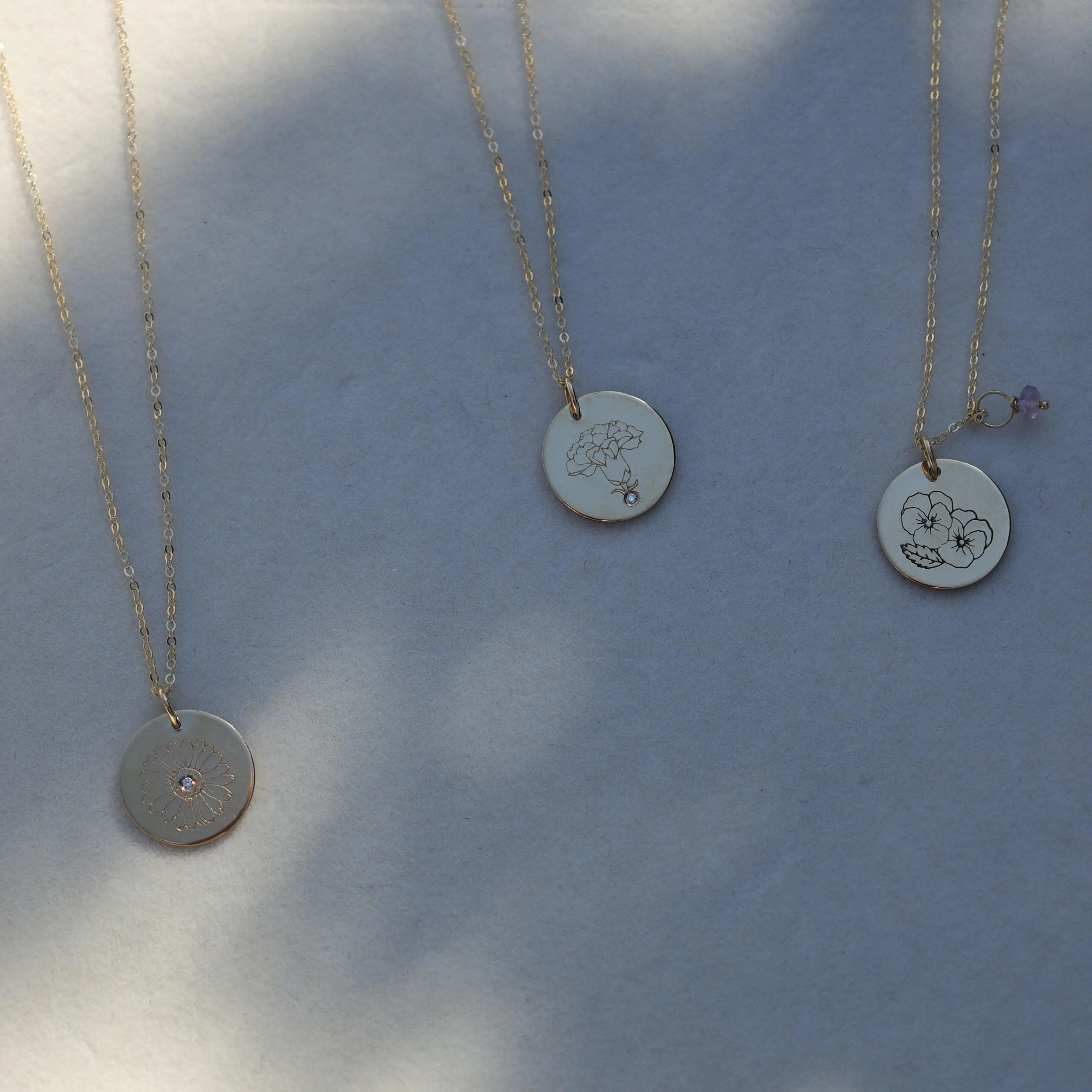 Birth Flower Necklace