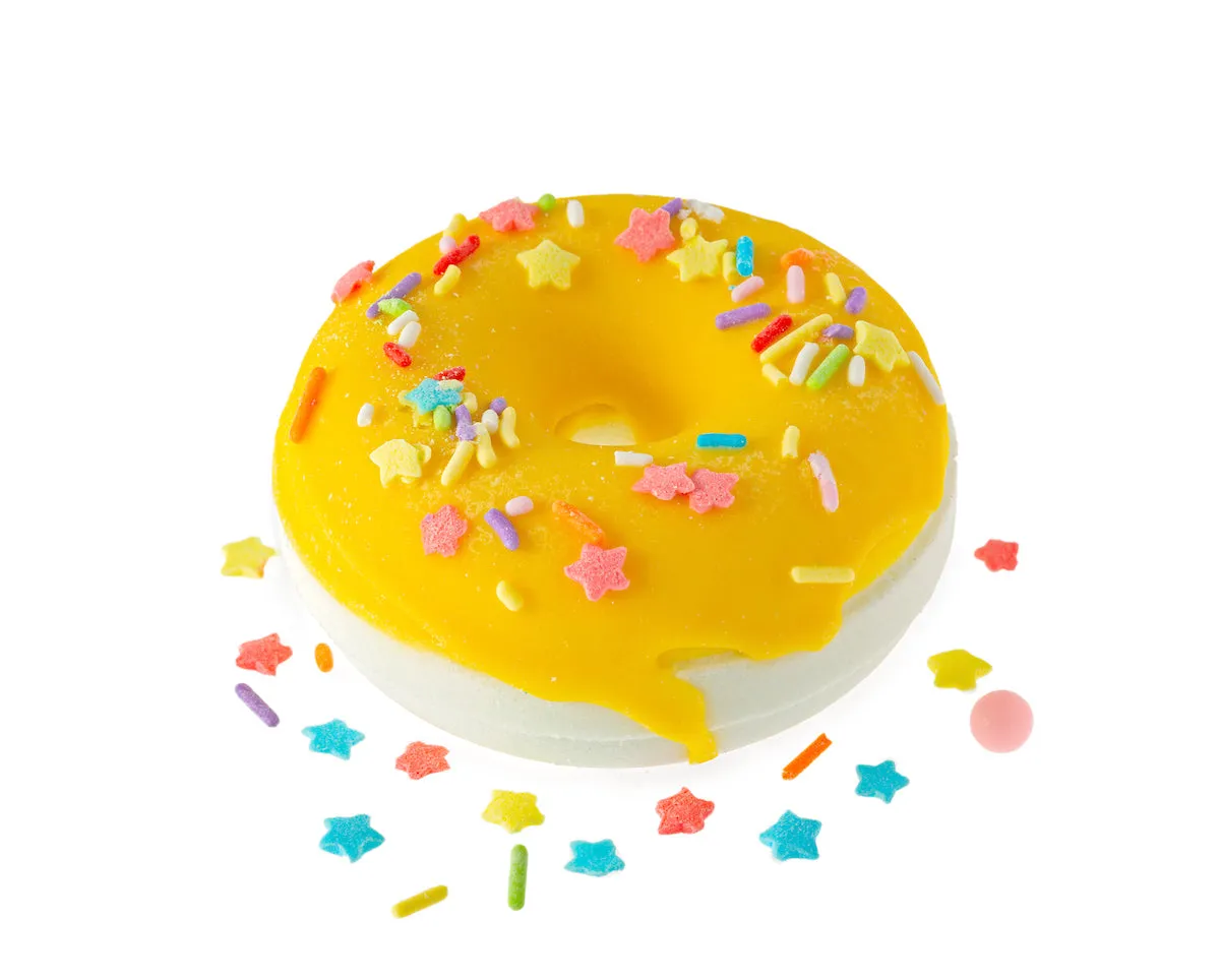 Birthday Confetti Donut Bath Bomb Natural & Moisturizing Bath Soak
