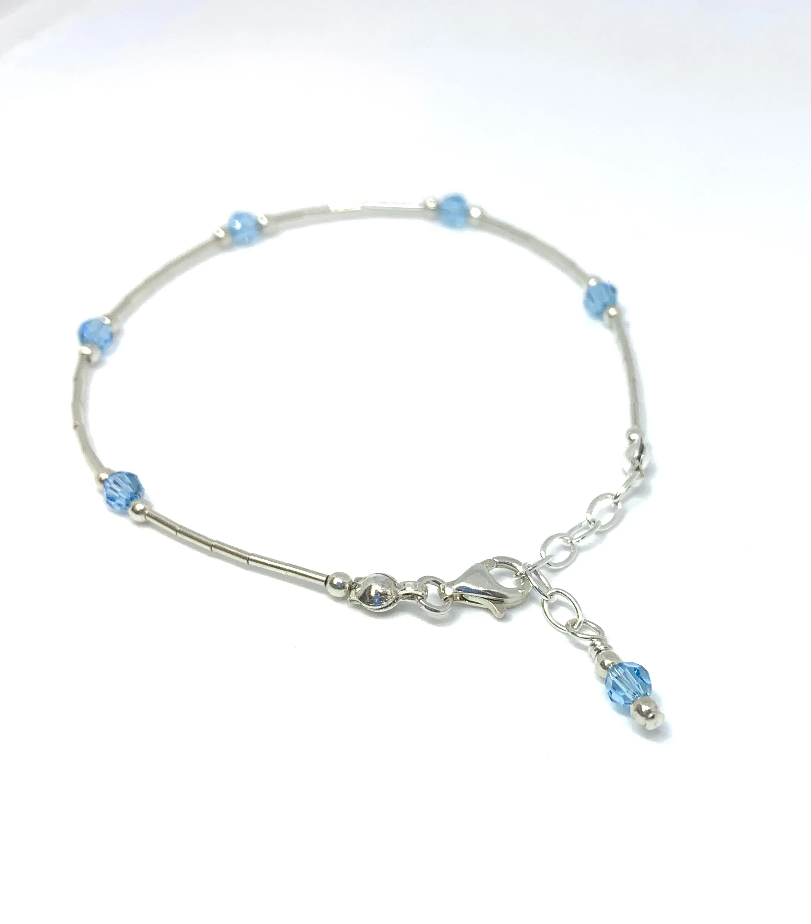Birthstone Liquid Silver Bracelet
