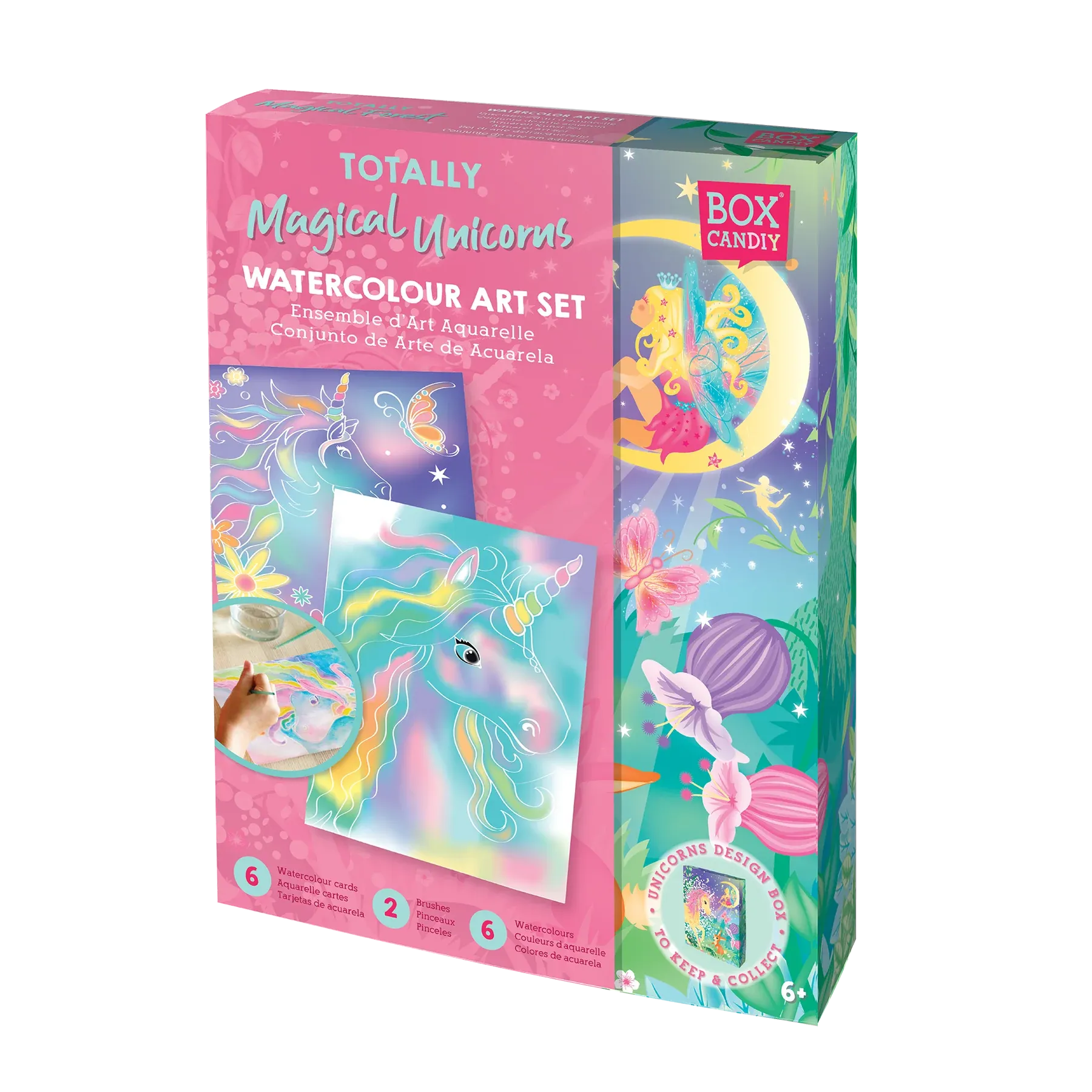 Box Candiy Totally Magical Unicorns Watercolour Art Set