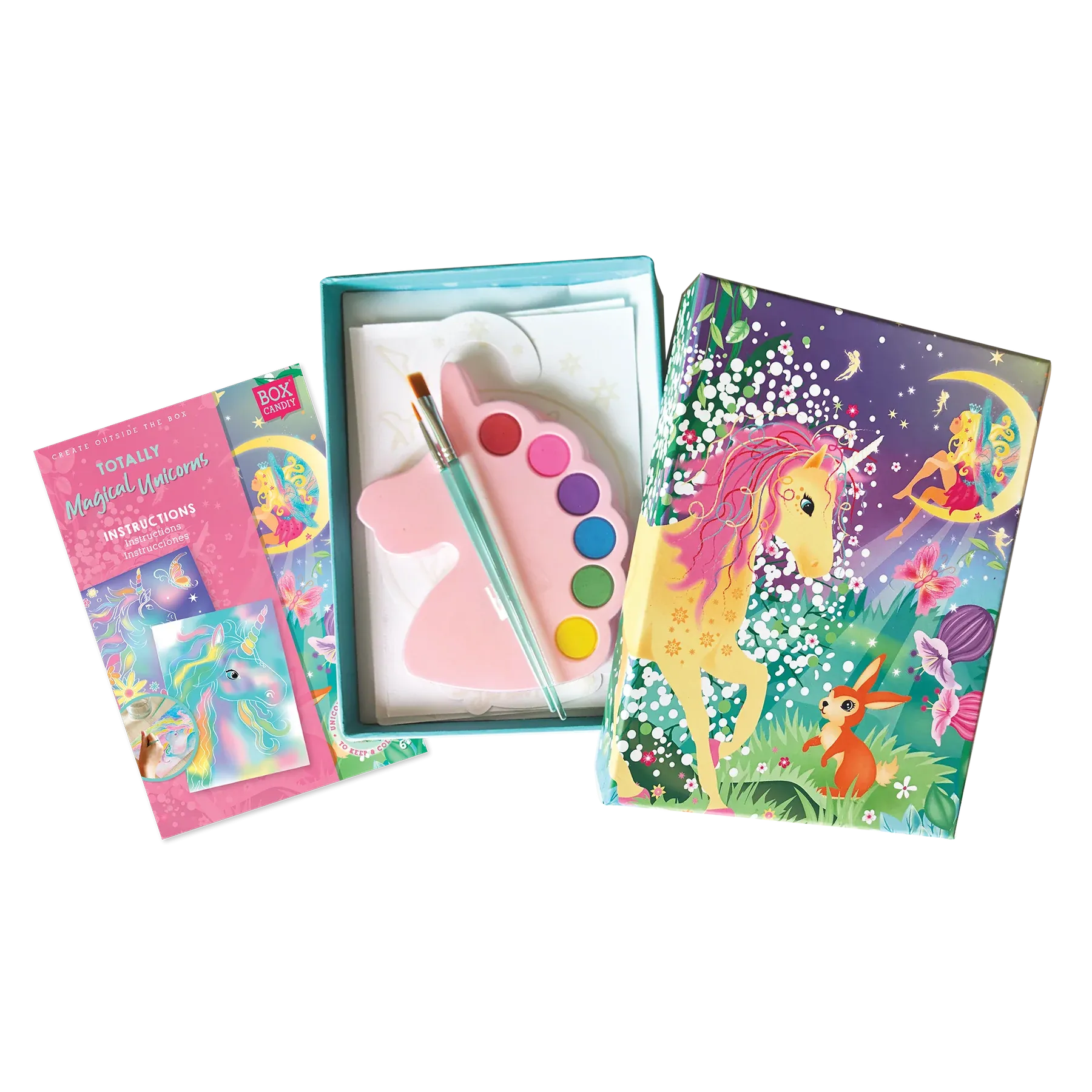 Box Candiy Totally Magical Unicorns Watercolour Art Set