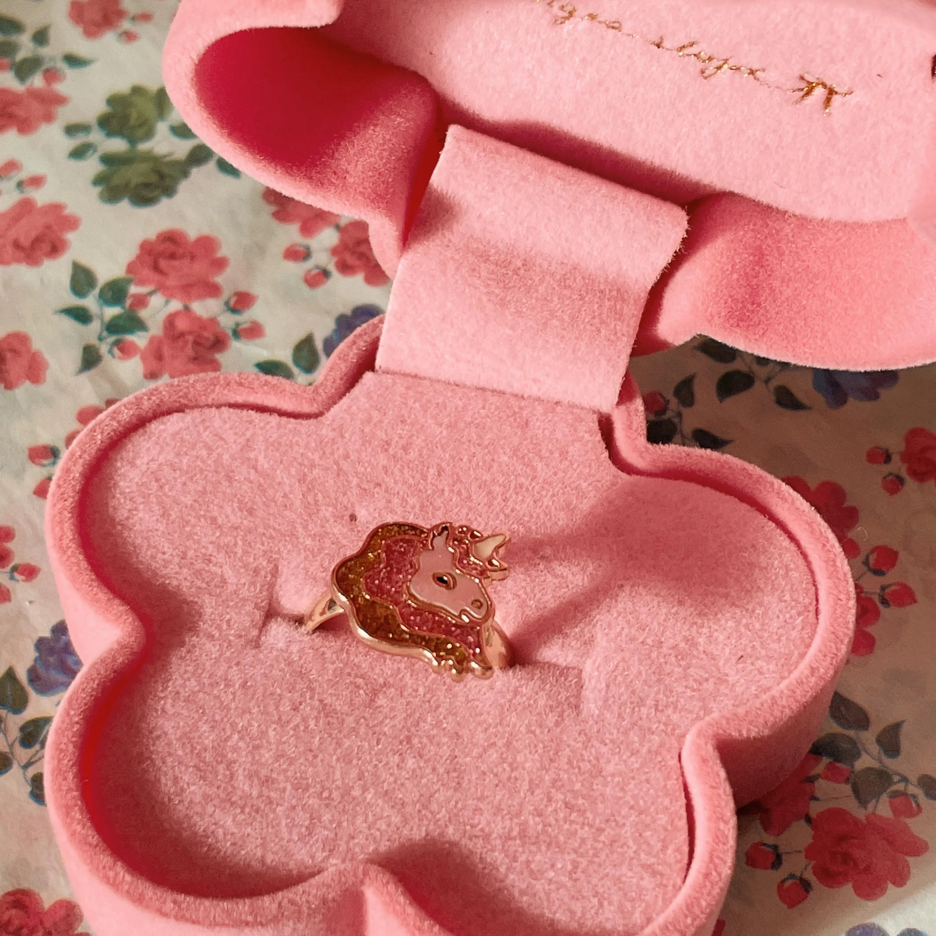 Box with children's ring Unicorn