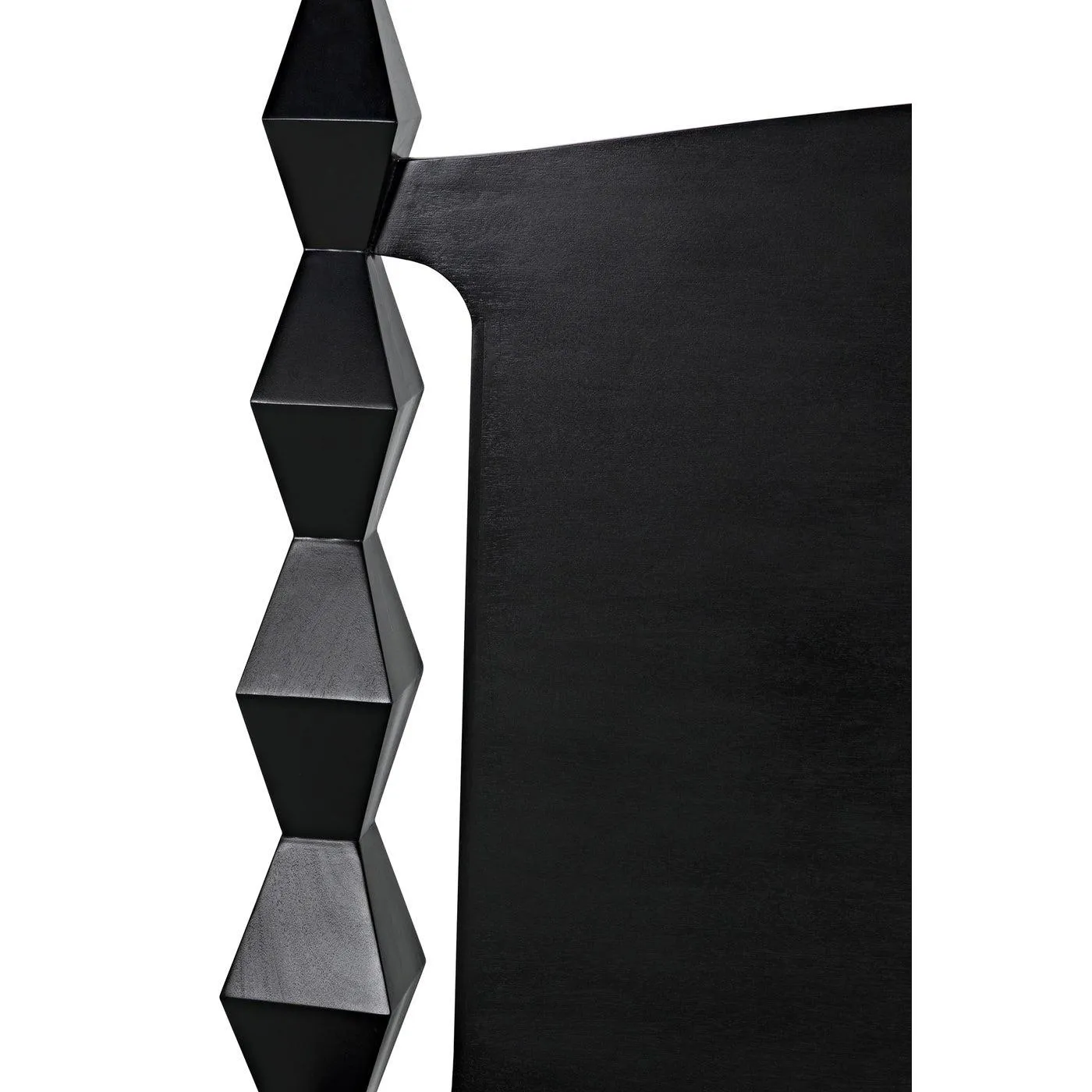 Brancusi Bed, Eastern King, Hand Rubbed Black