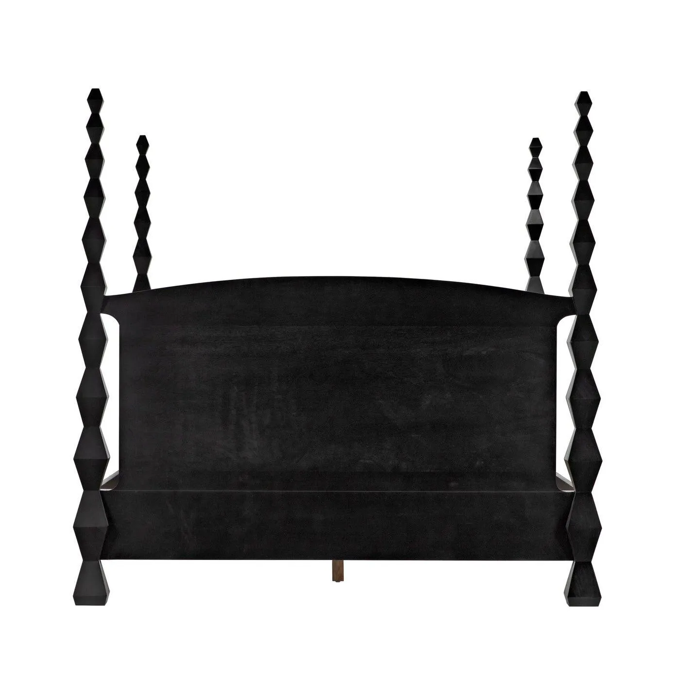 Brancusi Bed, Eastern King, Hand Rubbed Black