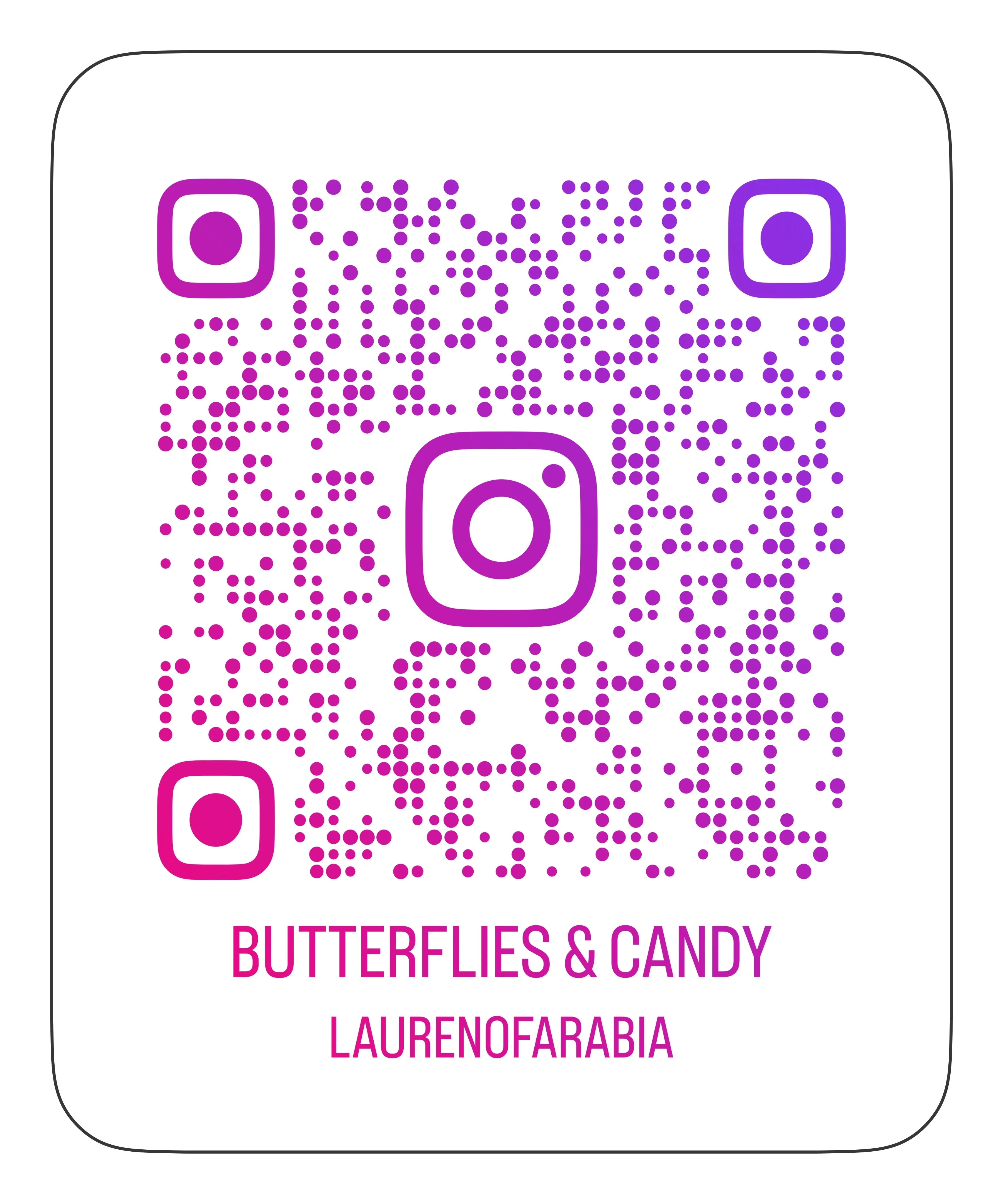 Butterflies in Candyland Immersive Crystal Acrylic Glass