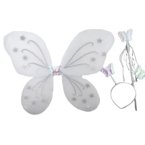 Butterfly Wings, Hairband & Wand