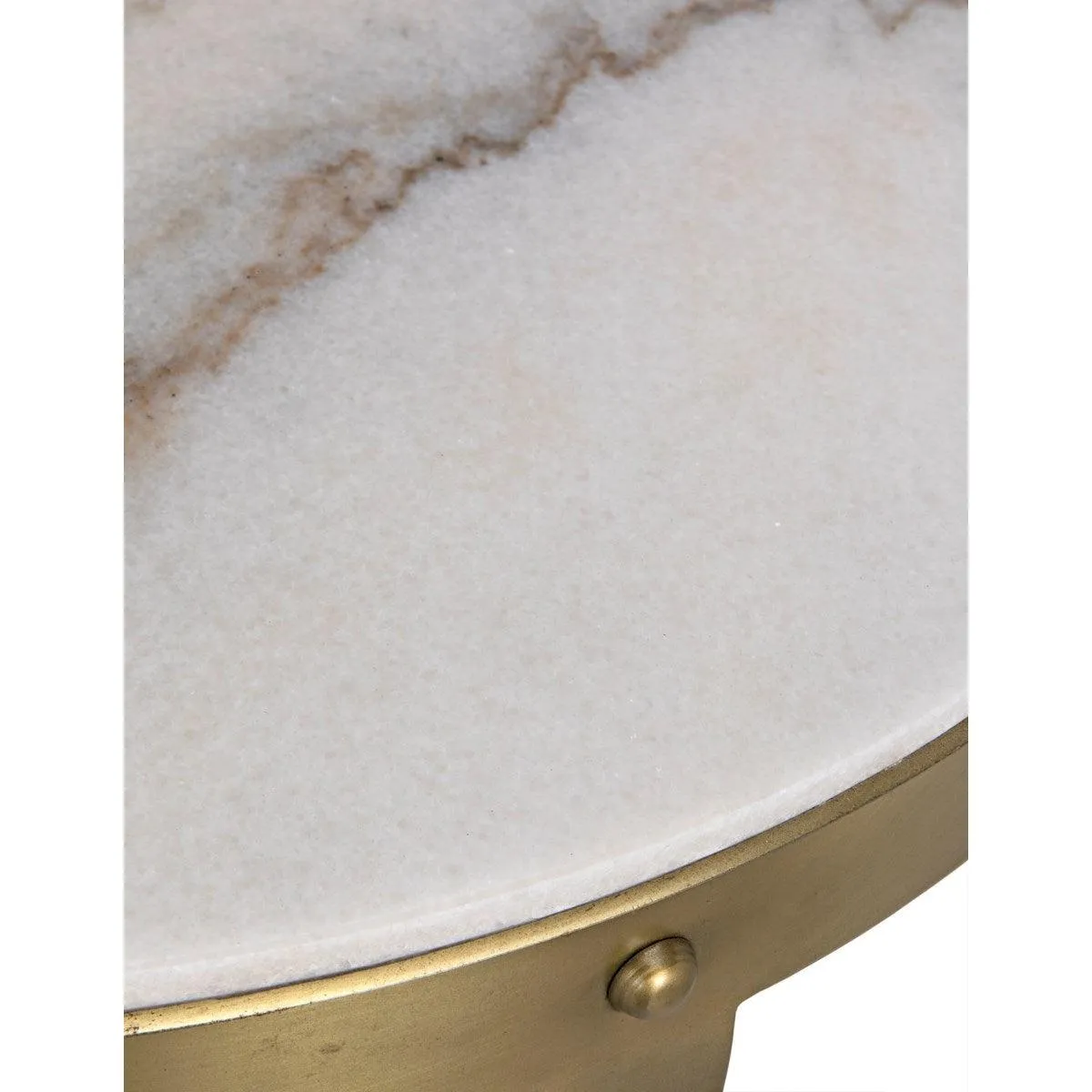Byron Side Table, Antique Brass