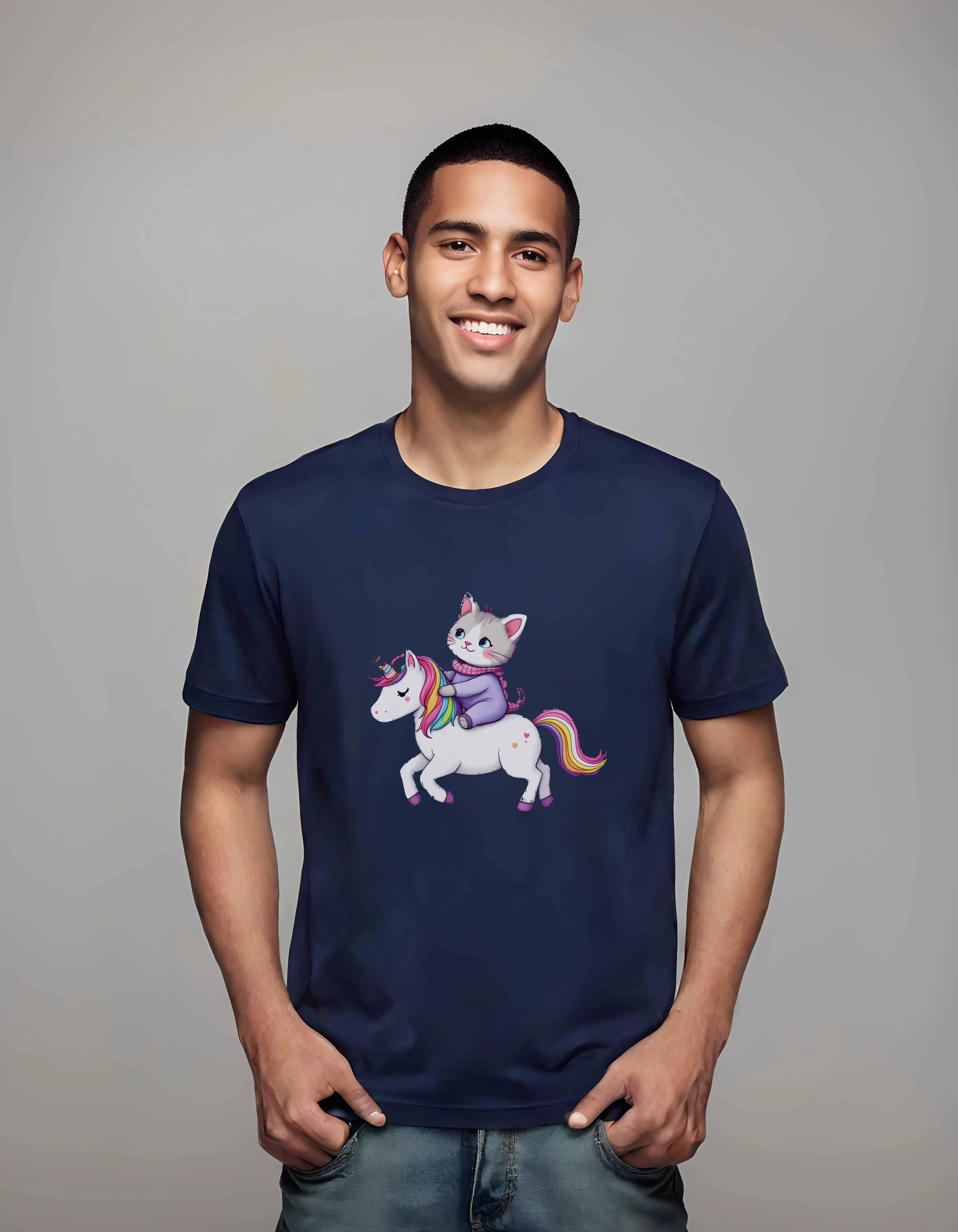 Cat and Unicorn Adventure | Classic T-Shirt (Unisex)