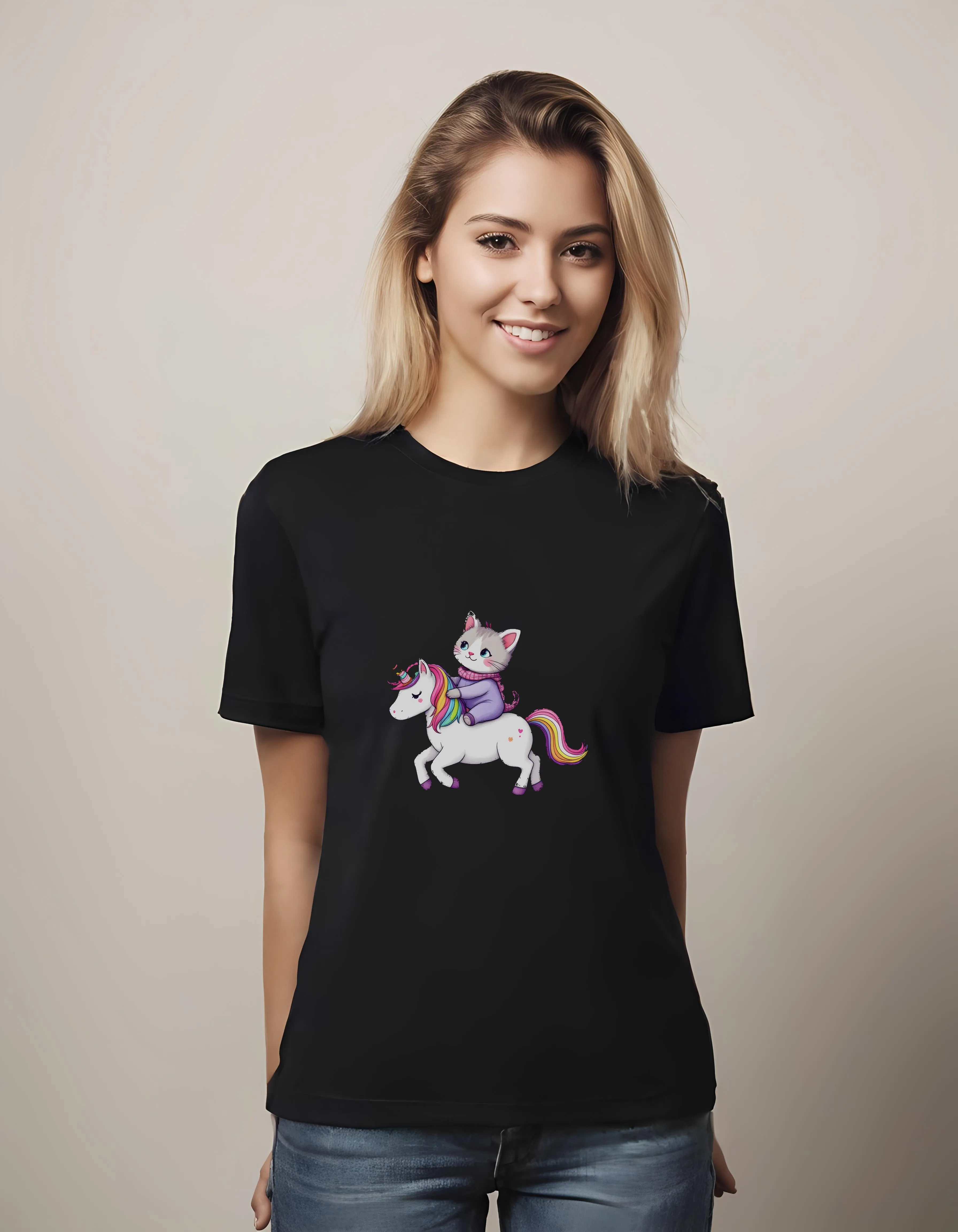 Cat and Unicorn Adventure | Classic T-Shirt (Unisex)