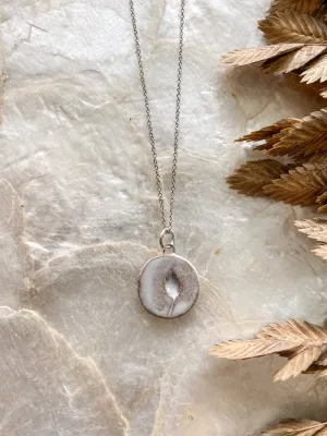 Ceramic Pendant Necklace - Bulrush