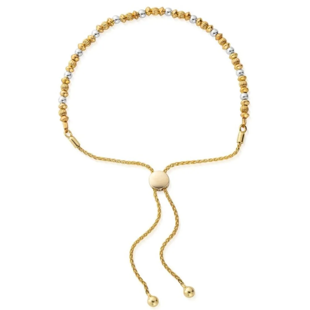 ChloBo Mini Disc Pumpkin Adjuster Bracelet - Gold