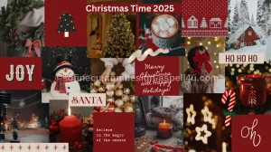 Christmas Vision Board & Card Printable Canva Template Craft Supply No Signup Instant Download with QR Code Print, and Edit with your PHONE