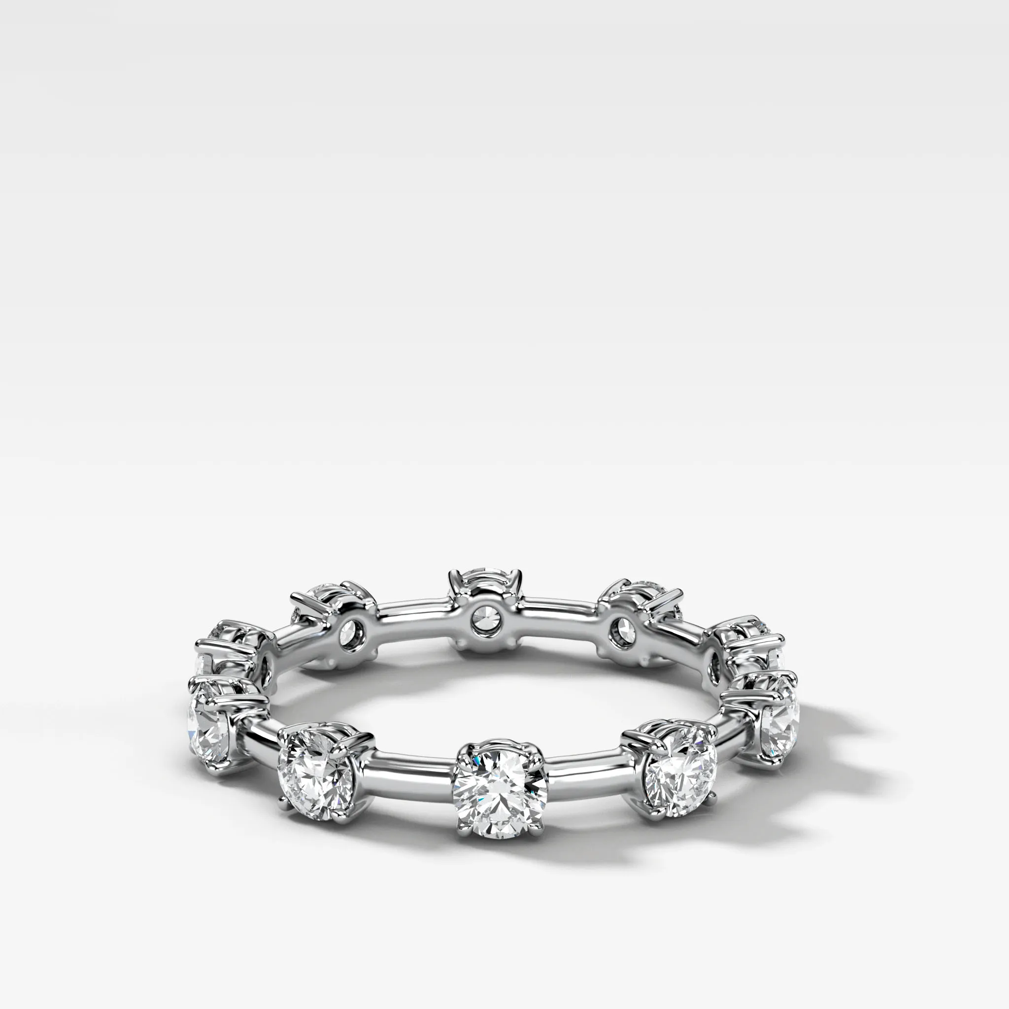 Claw Diamond Band: Jumbo Spaced Eternity Band