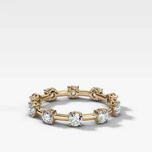 Claw Diamond Band: Jumbo Spaced Eternity Band