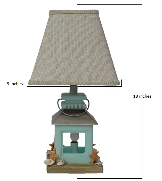Coastal Aqua Starfish Lamp and Night Light