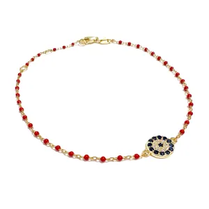 Color Mini Beads Round Eye Bracelet