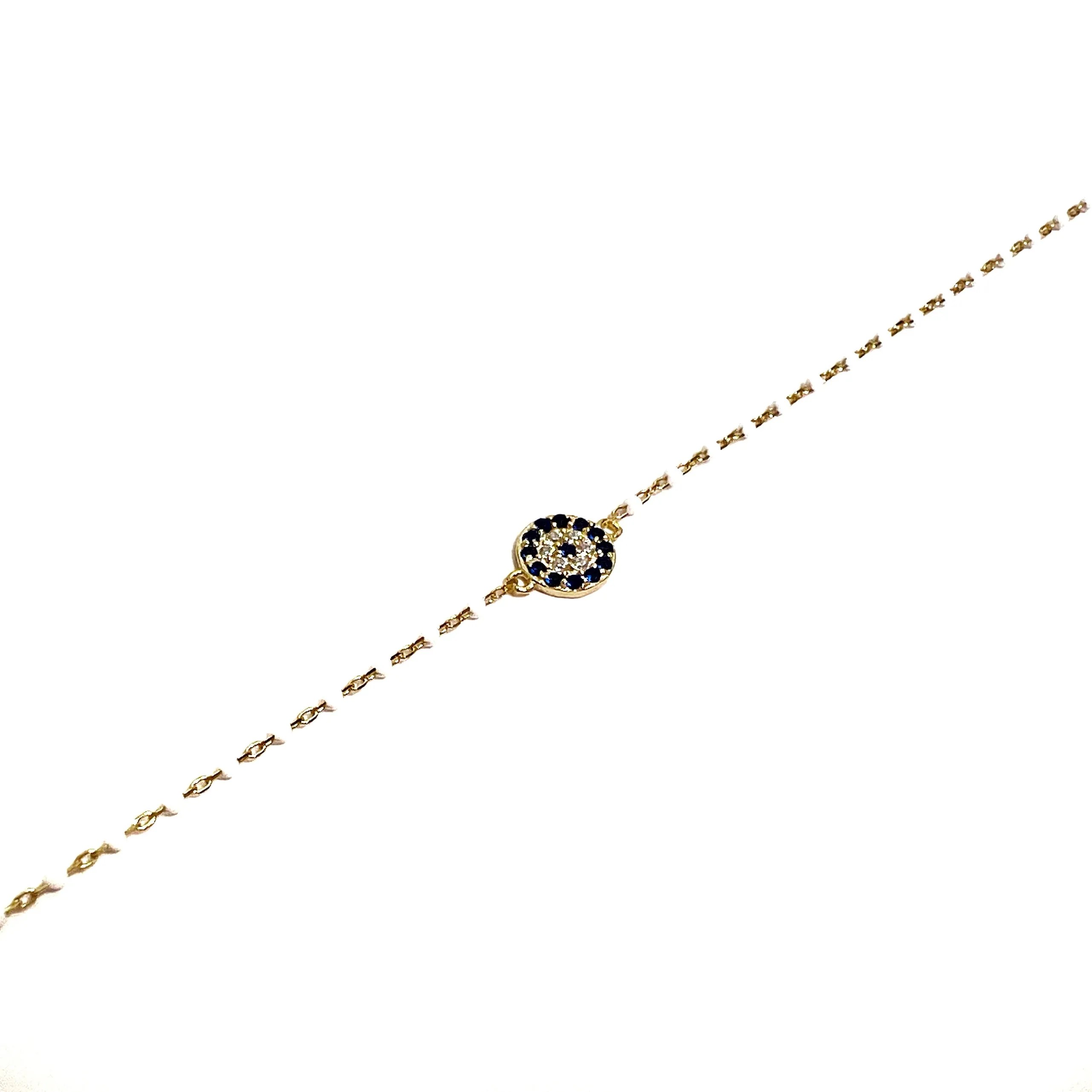 Color Mini Beads Round Eye Bracelet