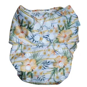 Couche à poche nouveau-né - Taille unique - Tropical Hibiscus - MiniHip